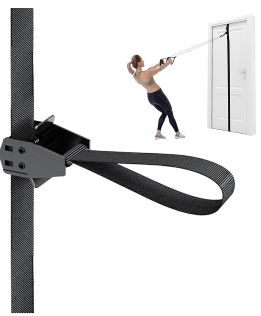 Resistance band door anchor for travel
